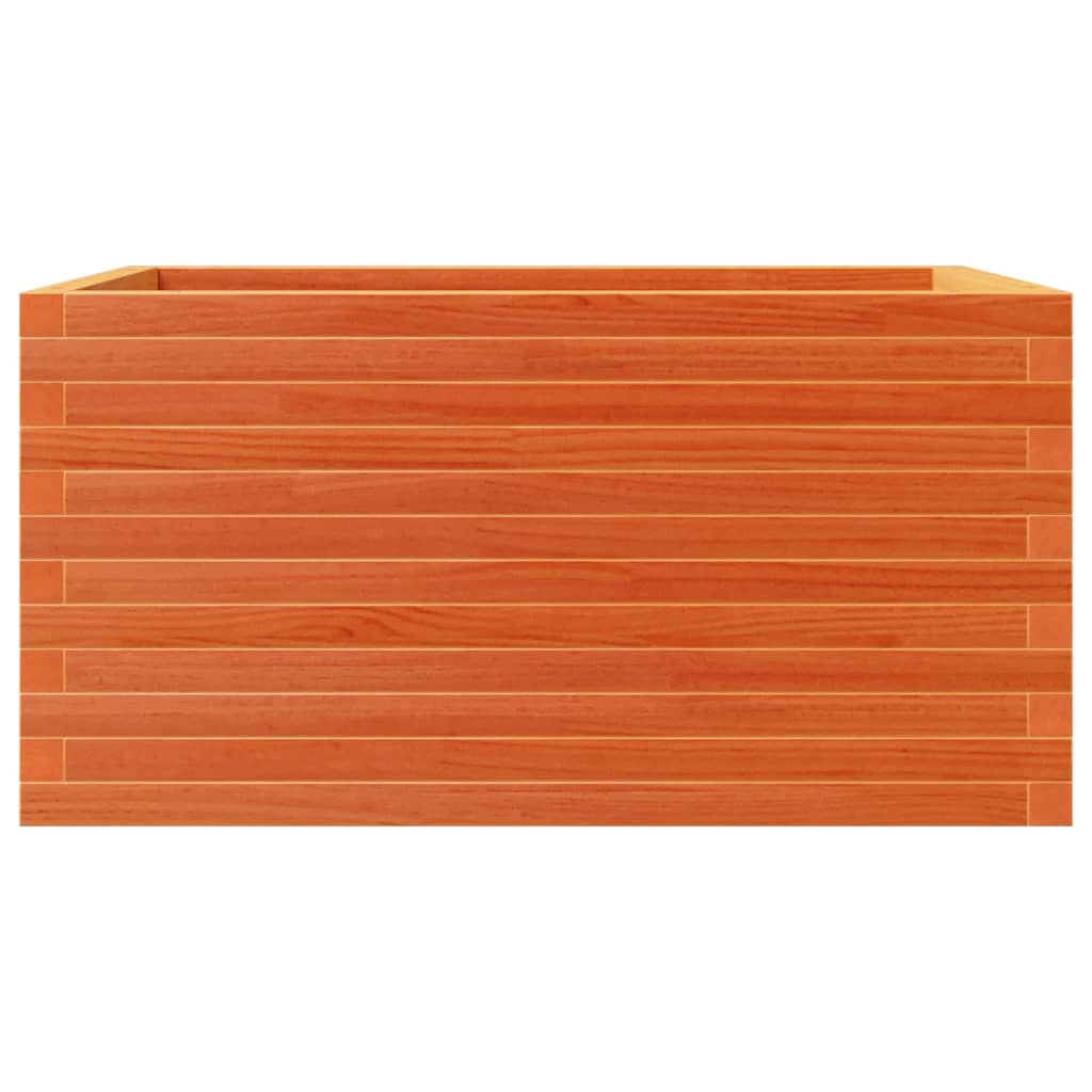 vidaXL Jardinière cire marron 90x60x46 cm bois de pin massif