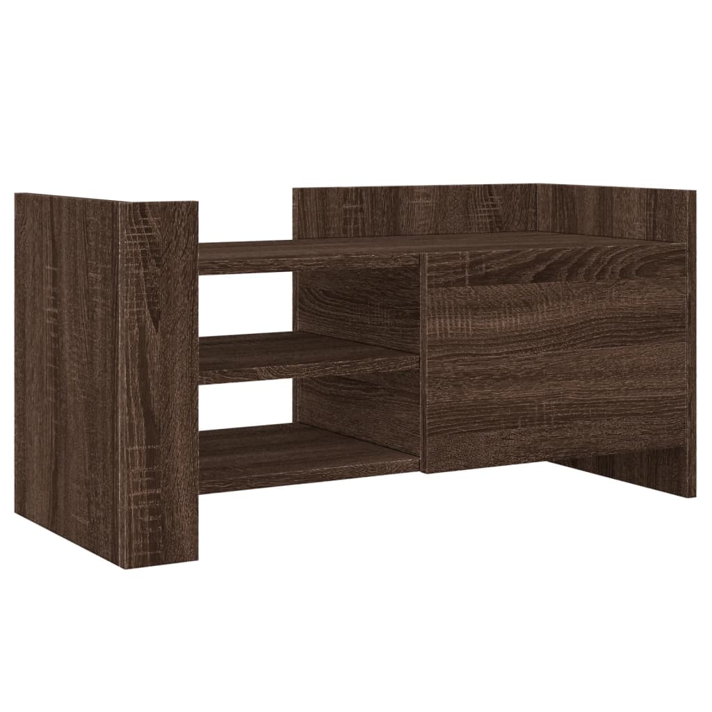 vidaXL Meuble TV chêne marron 80x35x40 cm bois d'ingénierie