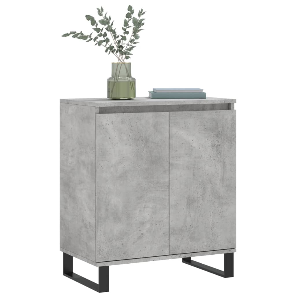 vidaXL Buffet Gris béton 60x35x70 cm Bois d'ingénierie