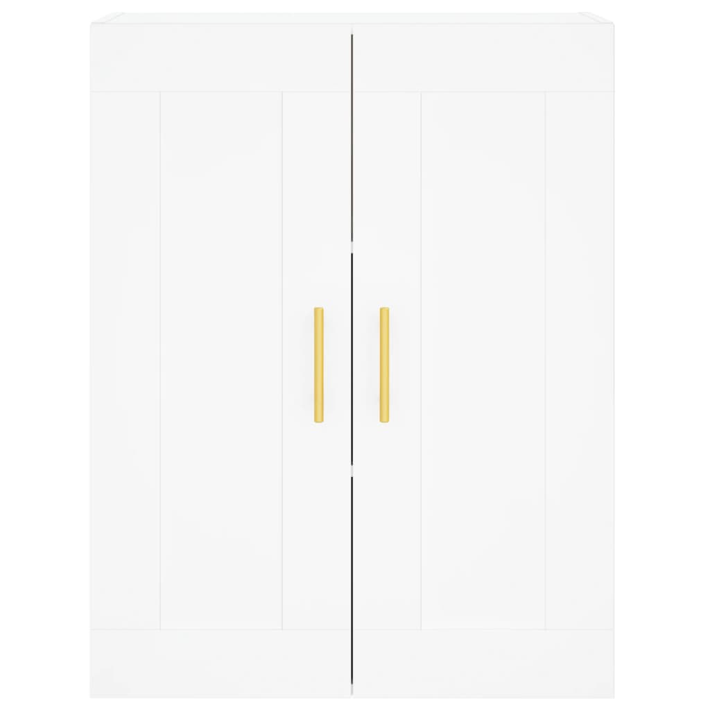 vidaXL Buffet haut Blanc 69,5x34x180 cm Bois d'ingénierie