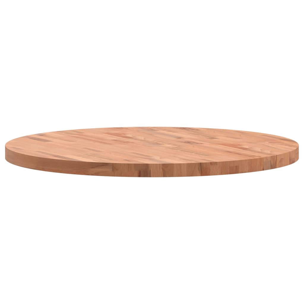 vidaXL Dessus de table Ø90x4 cm rond bois massif de hêtre