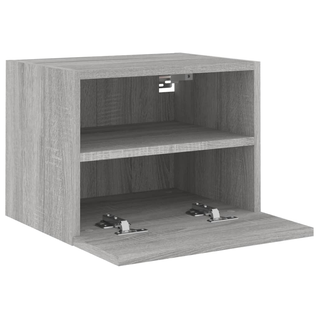 vidaXL Meubles TV muraux 2pcs sonoma gris 40x30x30cm bois d'ingénierie