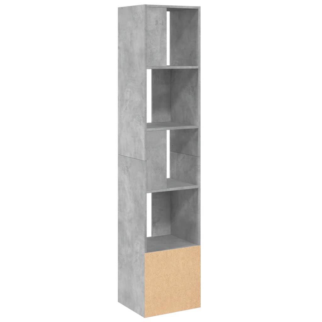 vidaXL Bibliothèque gris béton 40x36x189 cm bois d'ingénierie