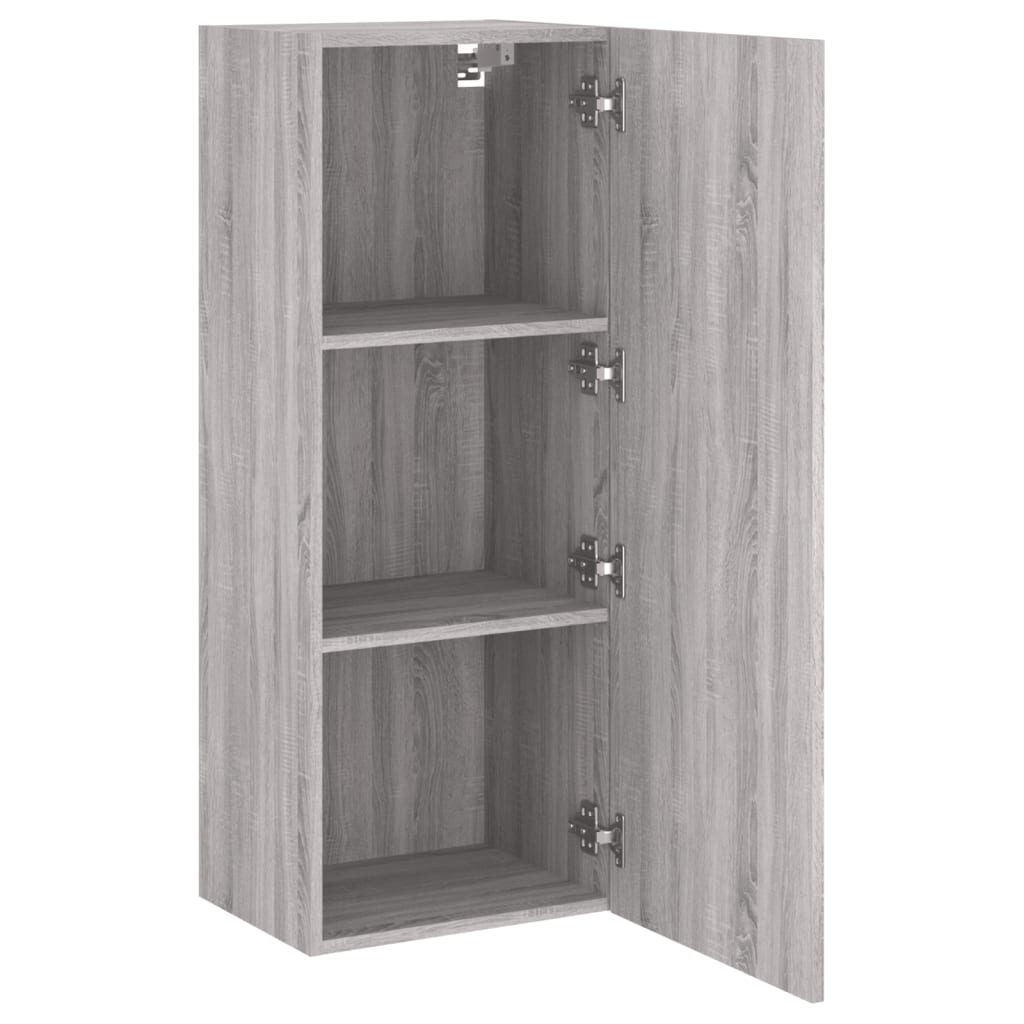 vidaXL Meuble TV mural sonoma gris 40,5x30x102 cm bois d'ingénierie