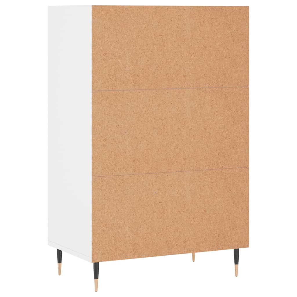 vidaXL Buffet haut blanc 57x35x90 cm bois d'ingénierie