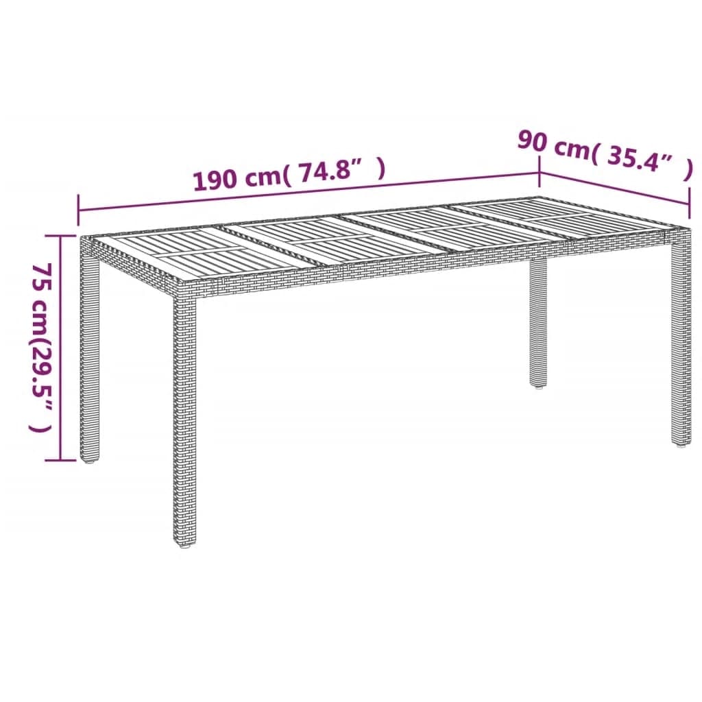 vidaXL Ensemble à manger de jardin 9 pcs coussins gris résine tressée