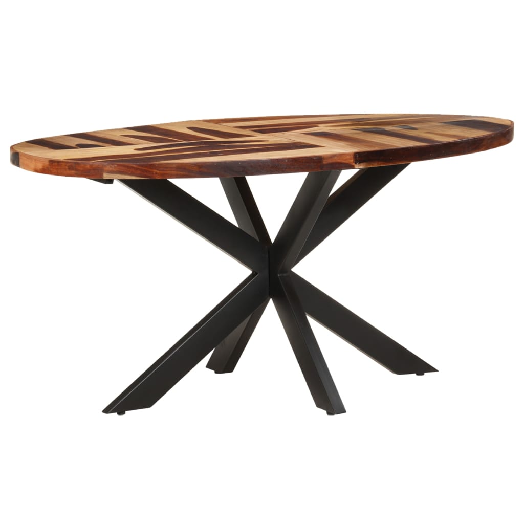 vidaXL Table à manger 160x90x75cm Bois solide d'acacia