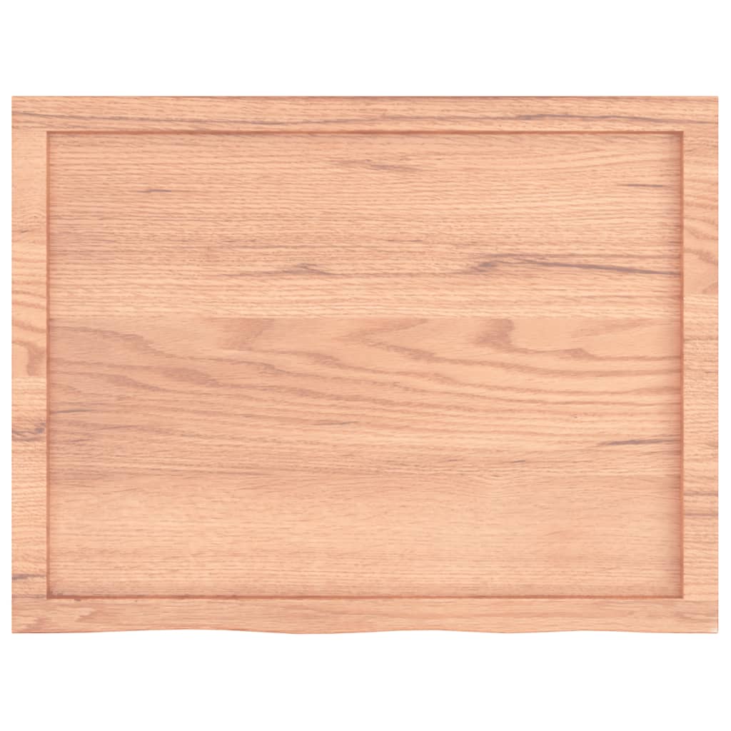 vidaXL Comptoir de salle de bain marron 80x60x(2-4) cm bois traité