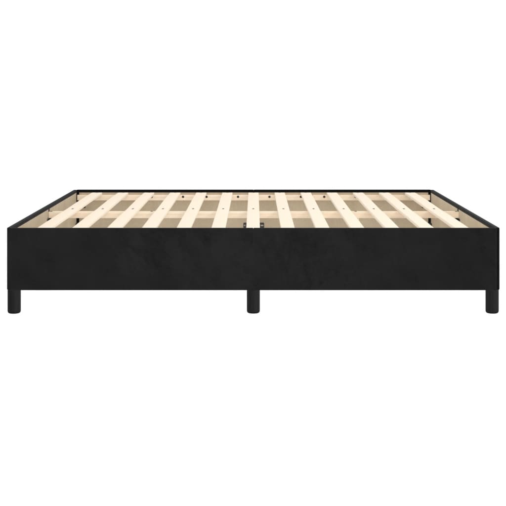 vidaXL Cadre de lit sans matelas noir 180x200 cm velours