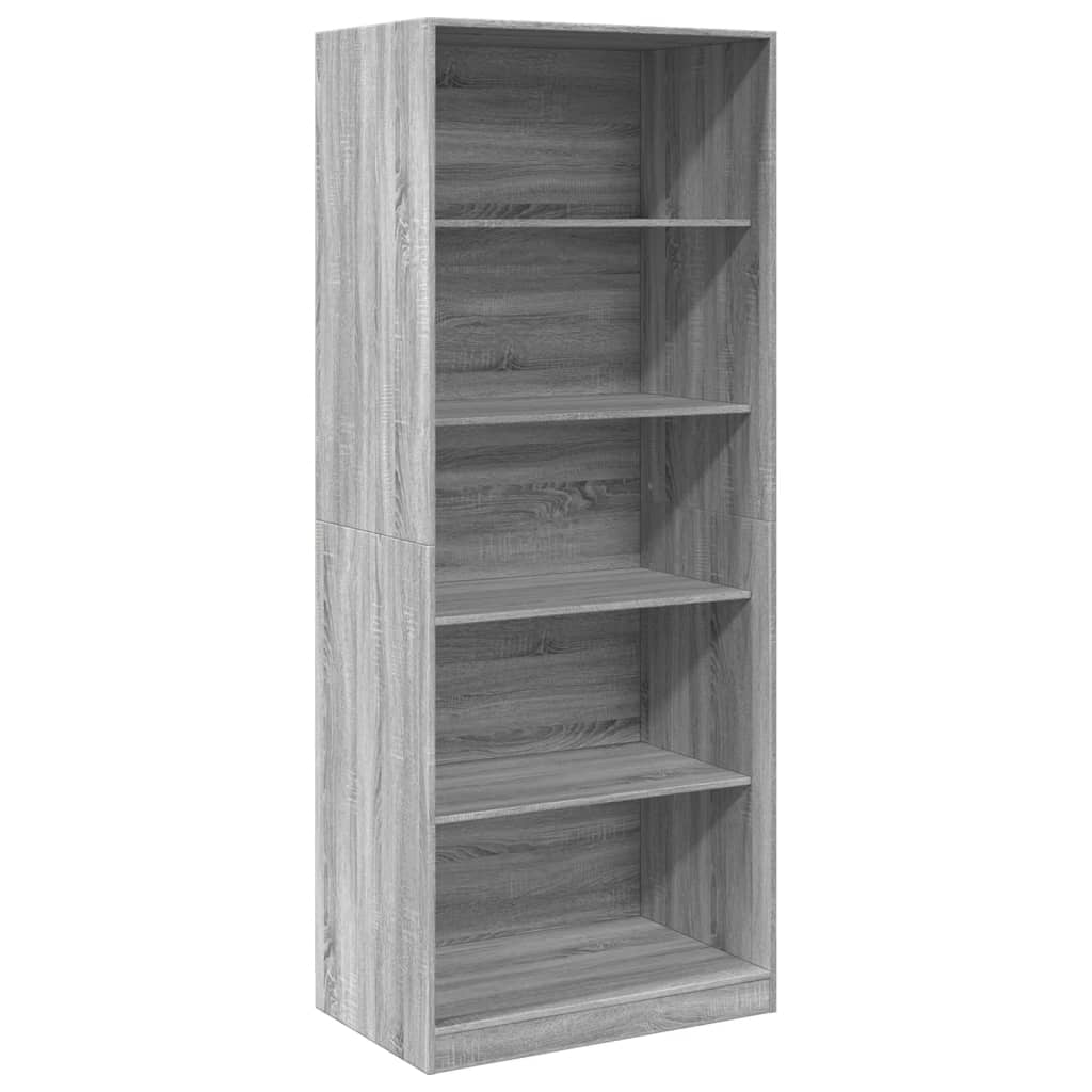 vidaXL Garde-robe sonoma gris 80x50x200 cm bois d'ingénierie