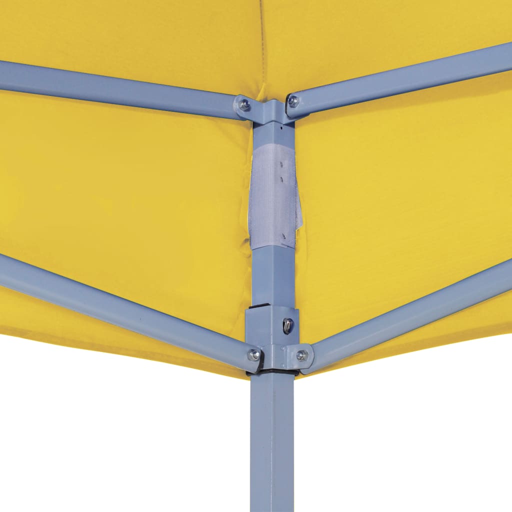 vidaXL Toit de tente de réception 3x3 m Jaune 270 g/m²