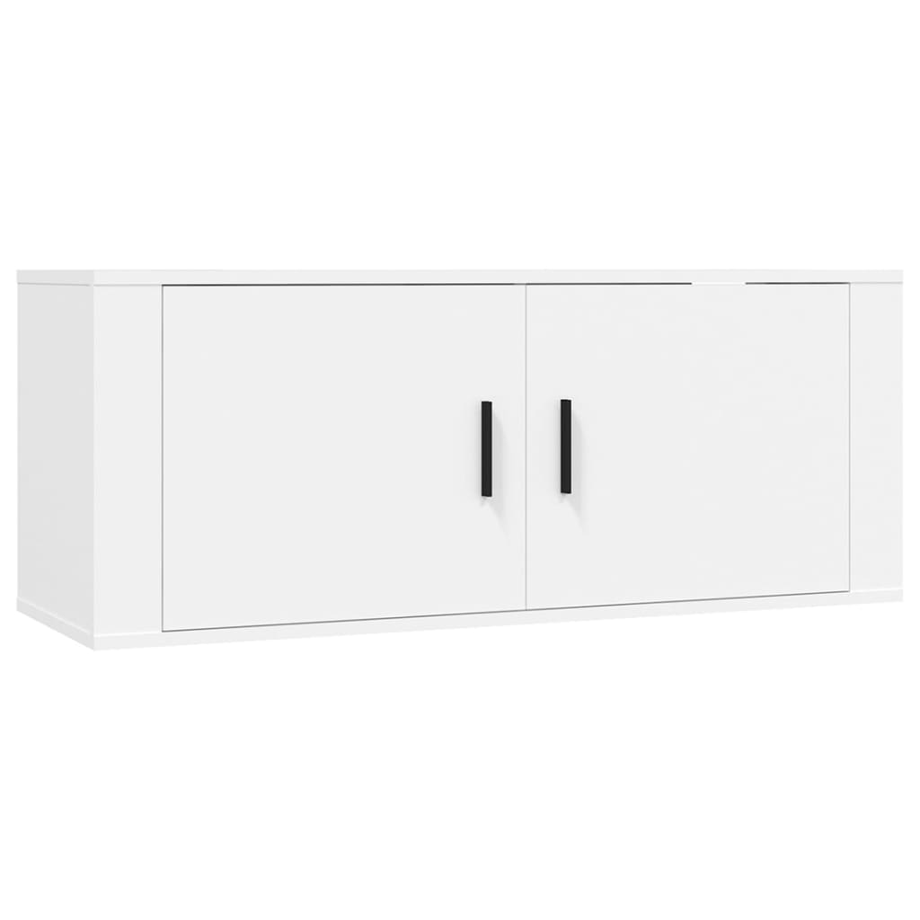 vidaXL Meubles TV muraux 2 pcs blanc 100x34,5x40 cm