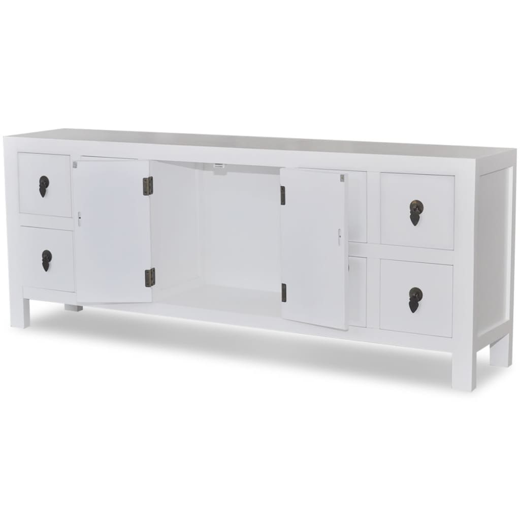 vidaXL Buffet avec 8 tiroirs et 2 portes Style asiatique Bois