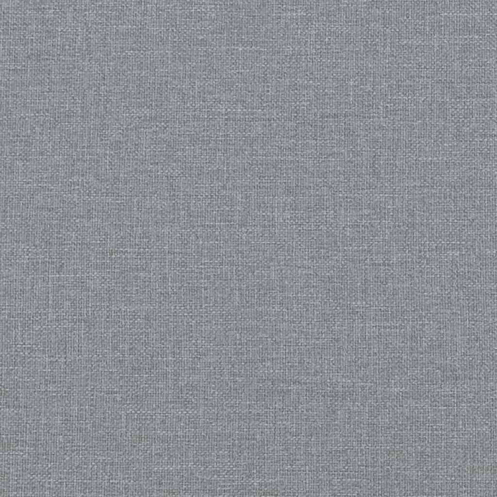 vidaXL Ensemble de canapés 2 pcs avec coussins Gris clair Tissu