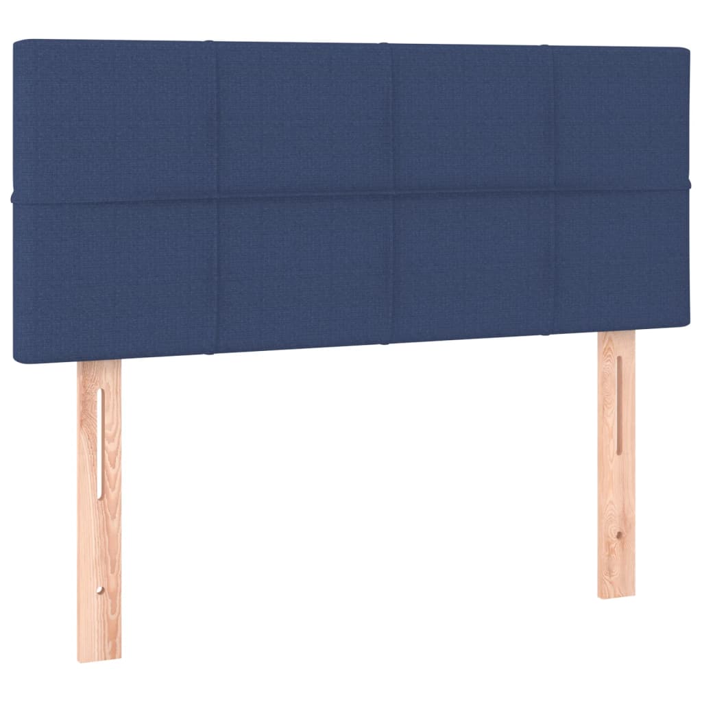 vidaXL Tête de lit à LED Bleu 100x5x78/88 cm Tissu