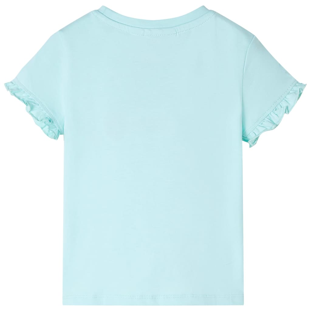 T-shirt enfants à manches courtes aqua clair 104