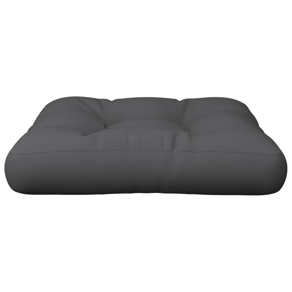 vidaXL Coussin de palette anthracite 58x58x10 cm tissu