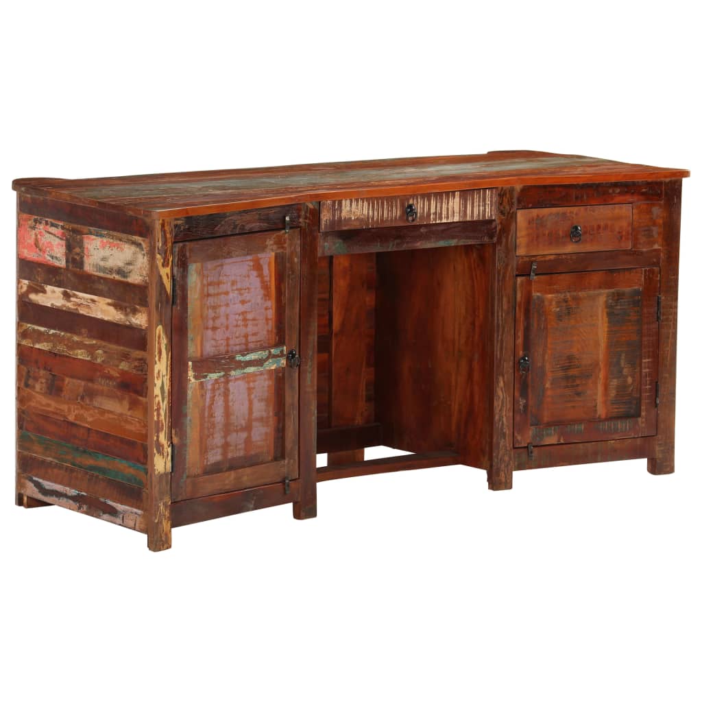 vidaXL Bureau de directeur 170x70x76 cm Bois de récupération massif