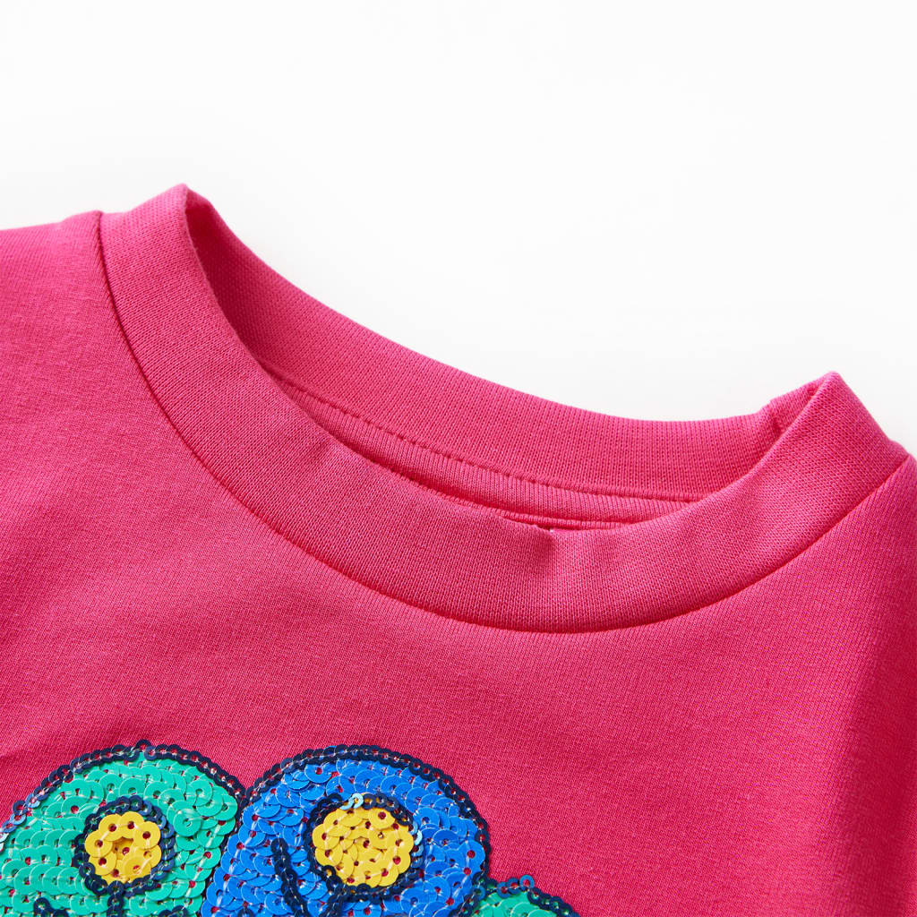 Sweatshirt pour enfants rose vif 128