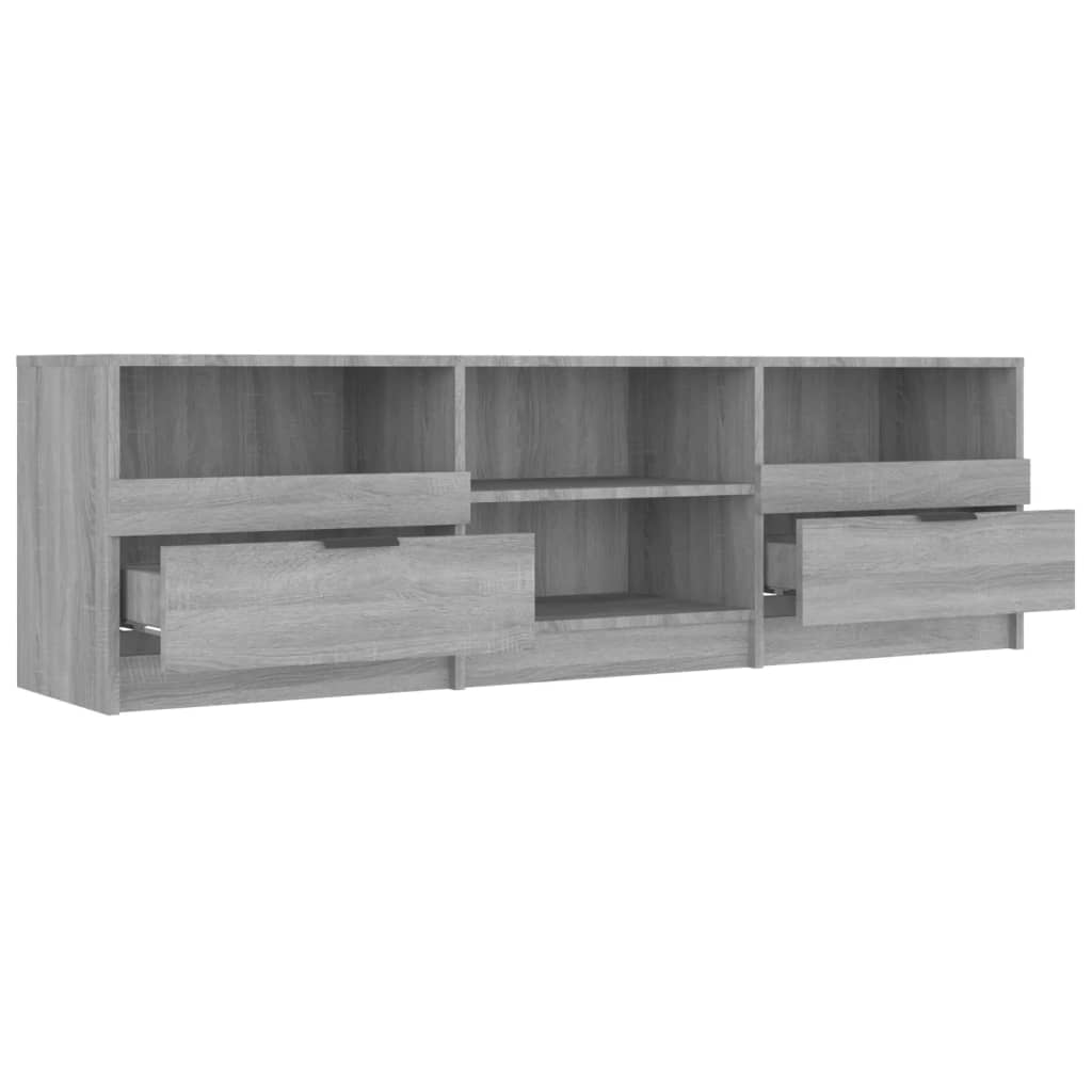 vidaXL Meuble TV Sonoma gris 150x33,5x45 cm Bois d'ingénierie