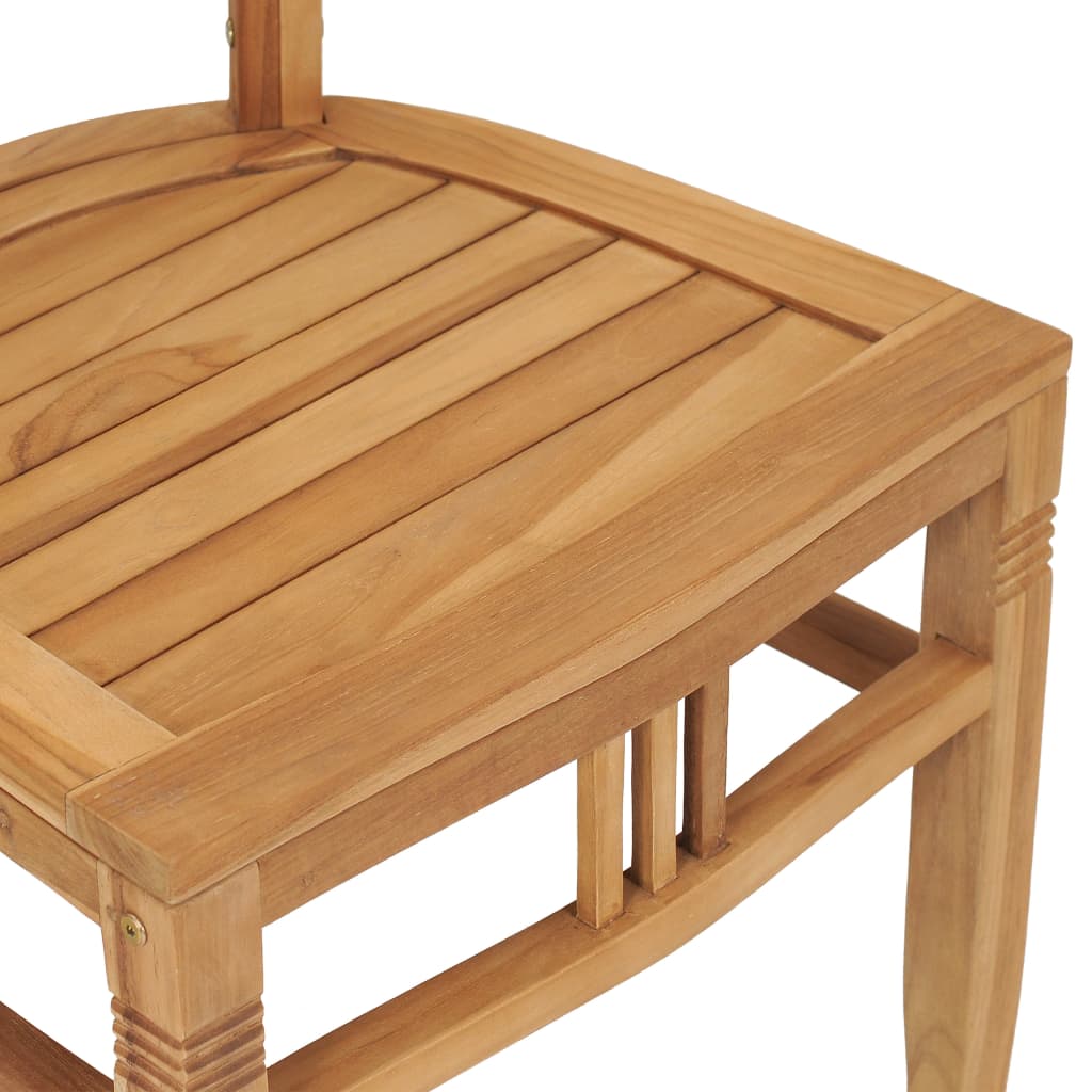 vidaXL Ensemble à manger de jardin 3 pcs Bois de teck solide