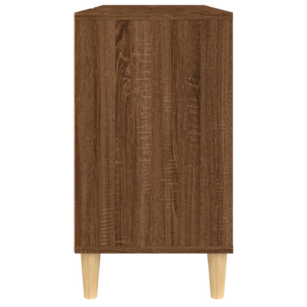 vidaXL Meuble d'évier chêne marron 80x33x60 cm bois d'ingénierie