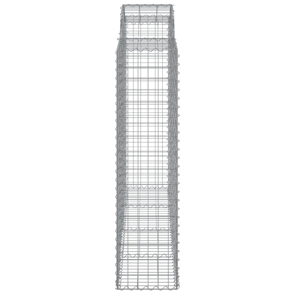 vidaXL Paniers à gabions arqués 5 pcs 200x50x160/180 cm Fer galvanisé