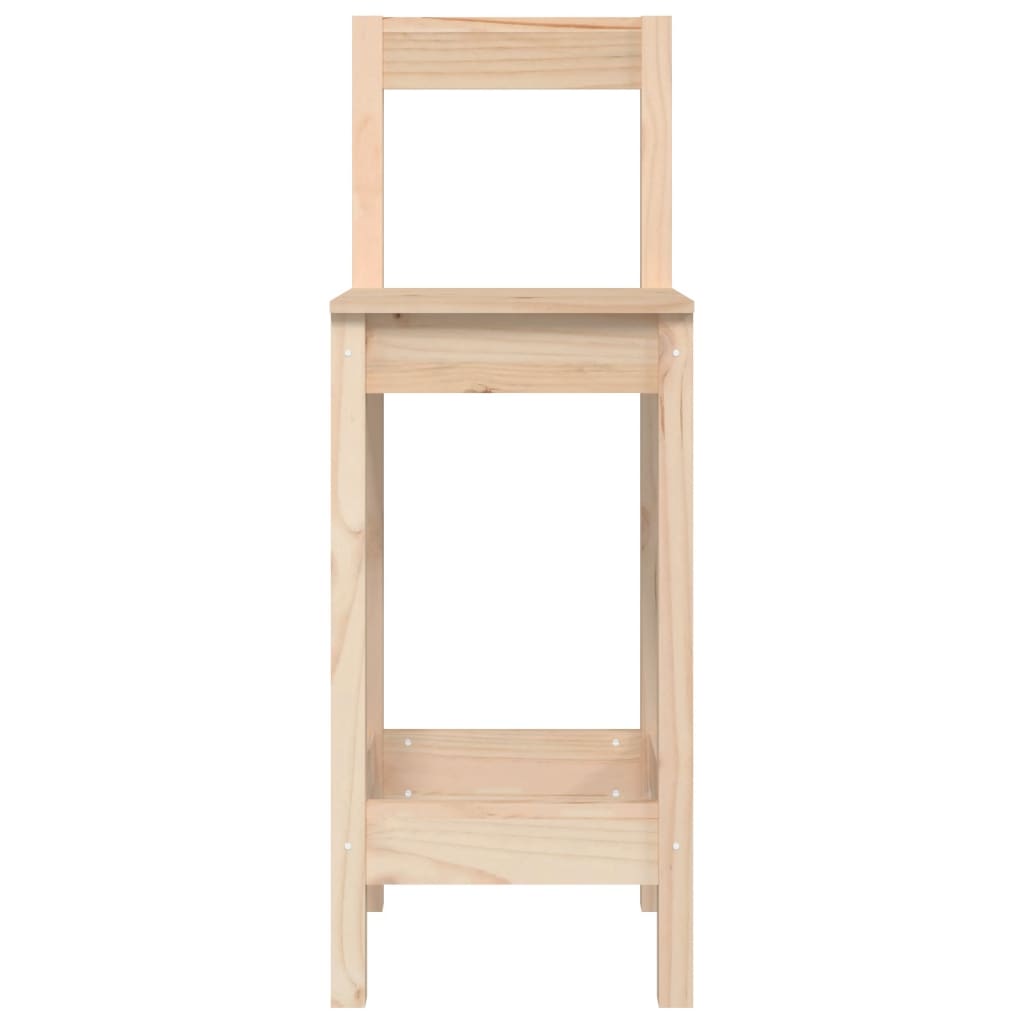 vidaXL Tabourets de bar lot de 2 40x41,5x112 cm bois massif de pin