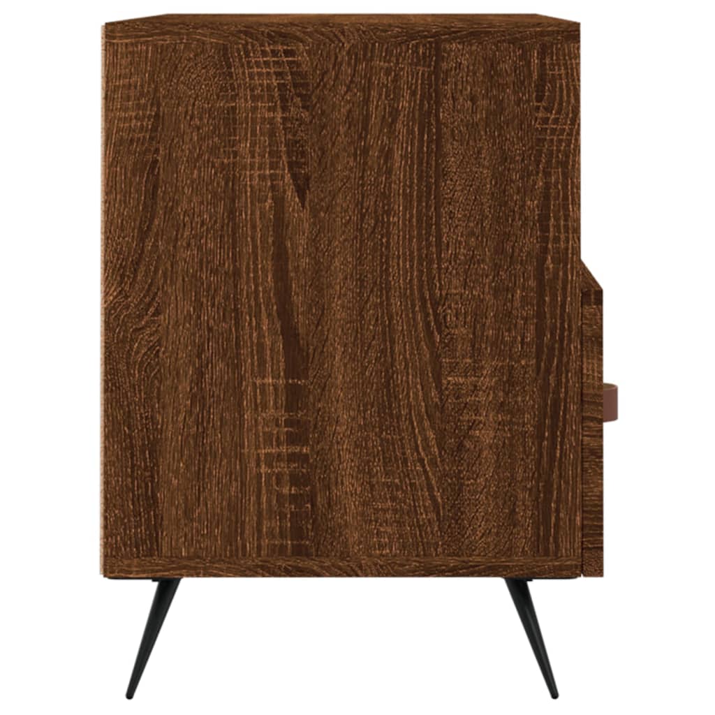 vidaXL Meuble TV Chêne marron 80x36x50 cm Bois d'ingénierie