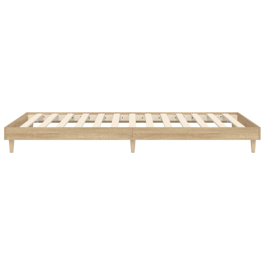 vidaXL Cadre de lit sans matelas chêne sonoma 90x200 cm