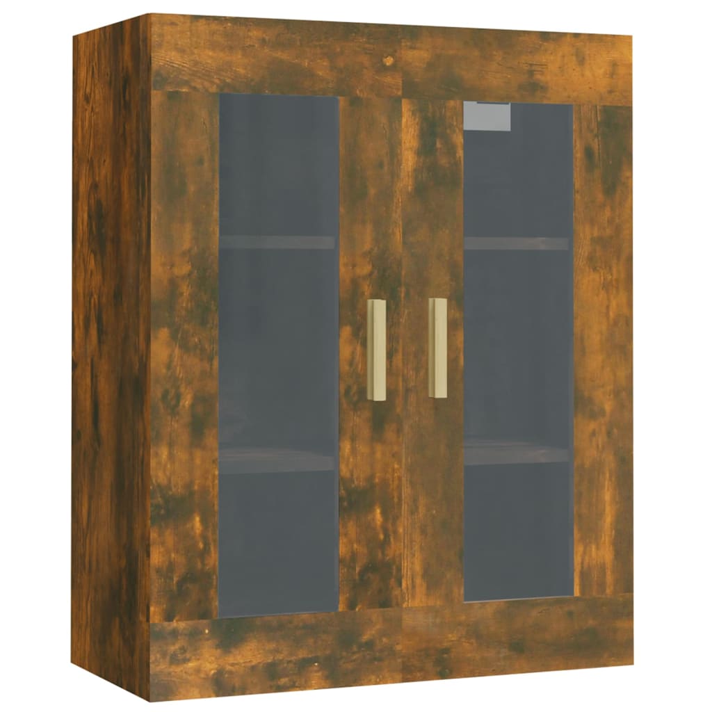 vidaXL Armoire murale suspendue Chêne fumé 69,5x34x90 cm