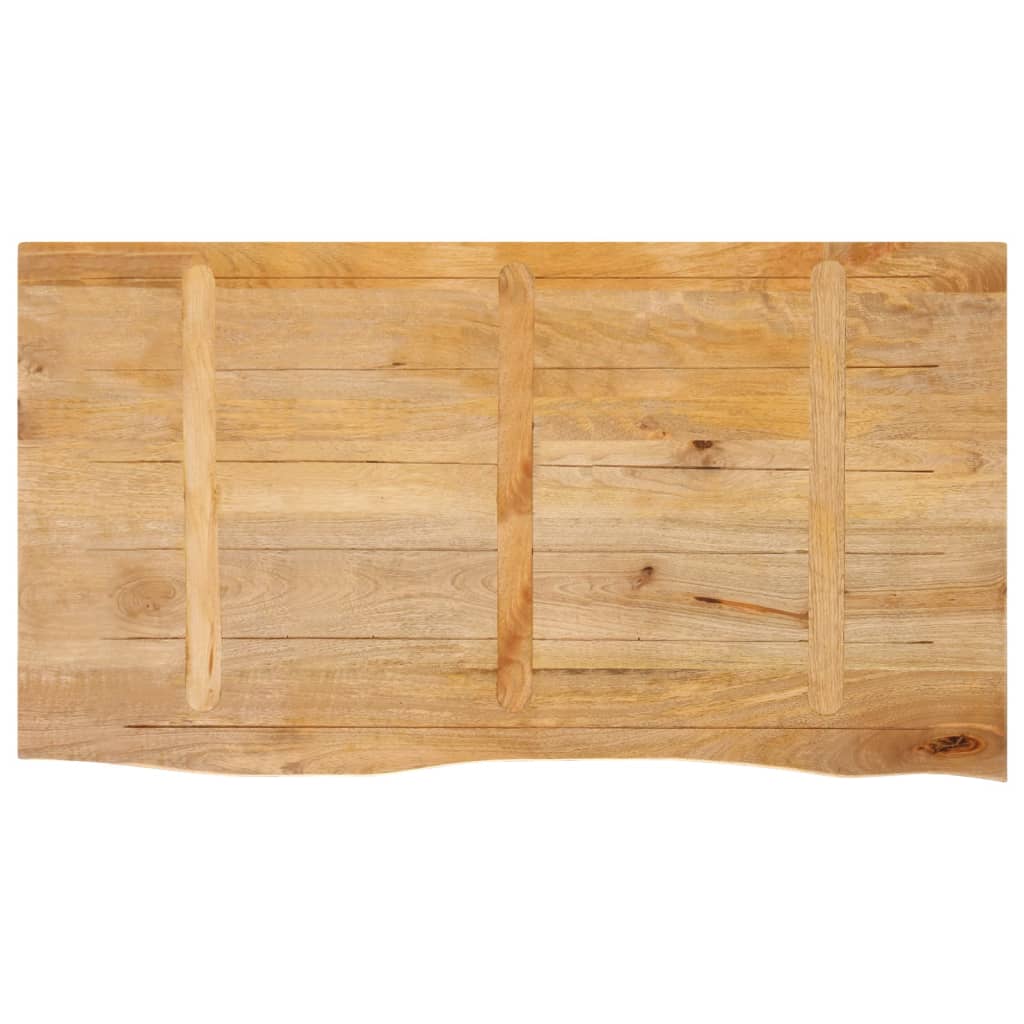 vidaXL Dessus de table à bord vivant 100x60x2,5cm bois massif manguier