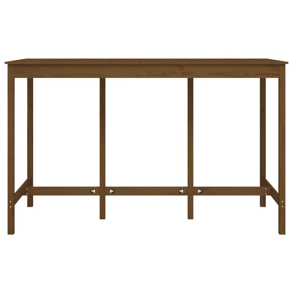 vidaXL Table de bar Marron miel 180x80x110 cm Bois massif de pin