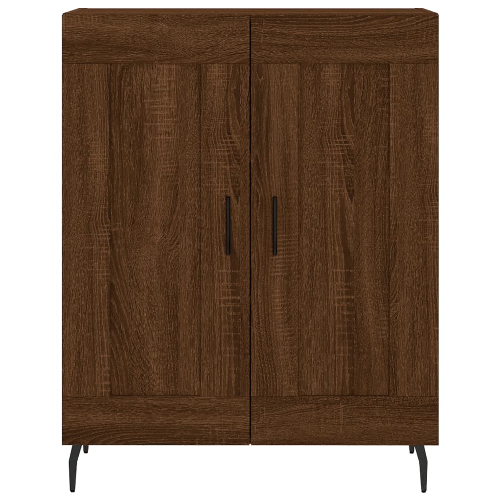 vidaXL Buffet chêne marron 69,5x34x90 cm bois d'ingénierie