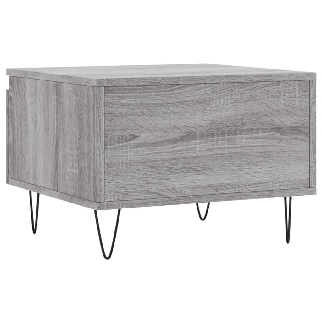 vidaXL Table basse sonoma gris 50x46x35 cm bois d'ingénierie