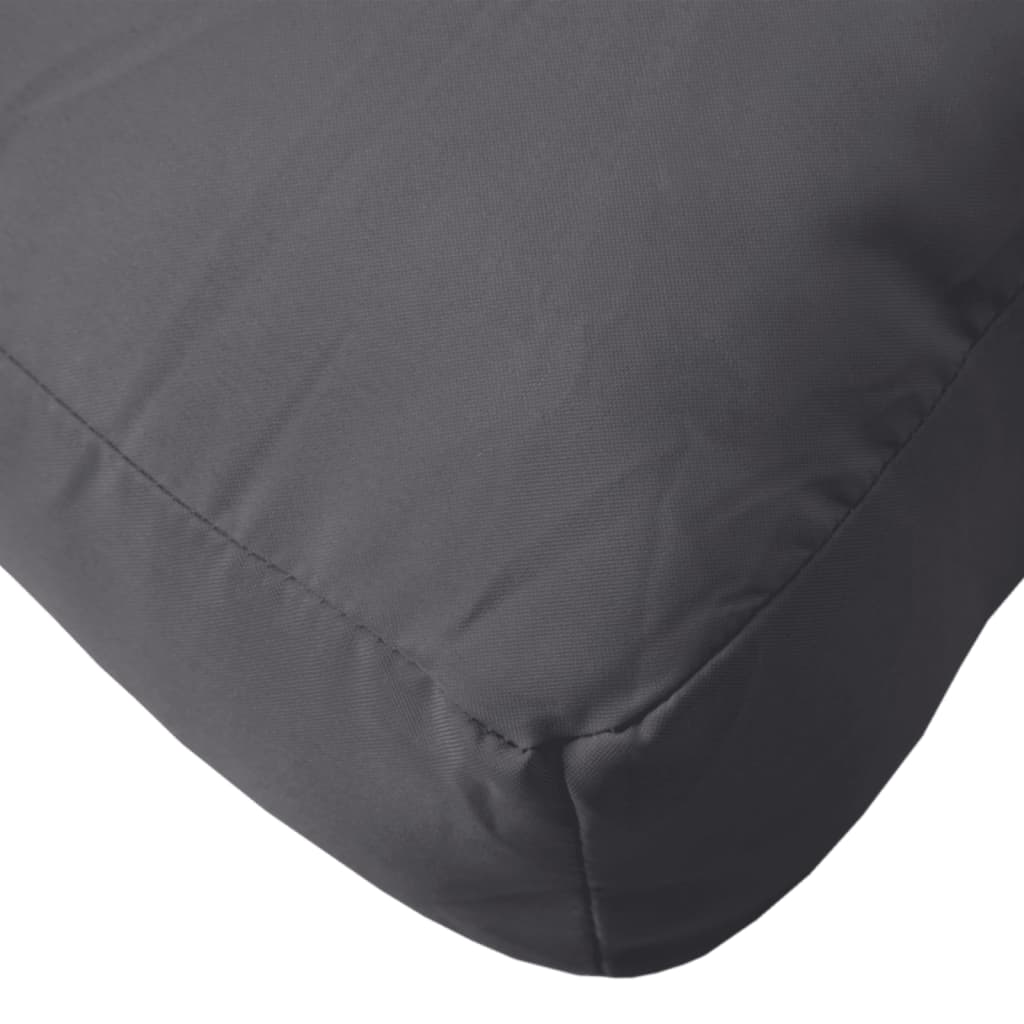 vidaXL Coussins de palette lot de 2 anthracite tissu