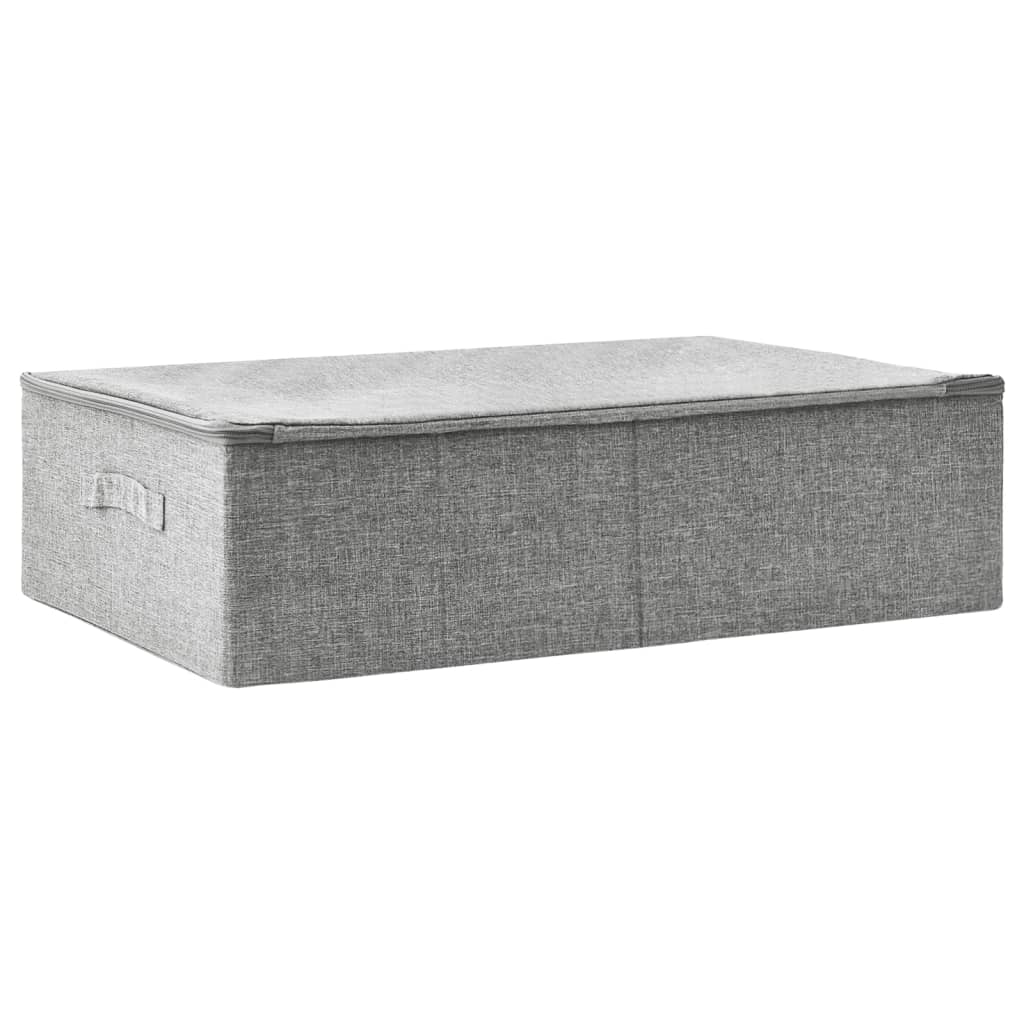 vidaXL Boîte de rangement Tissu 70x40x18 cm Gris