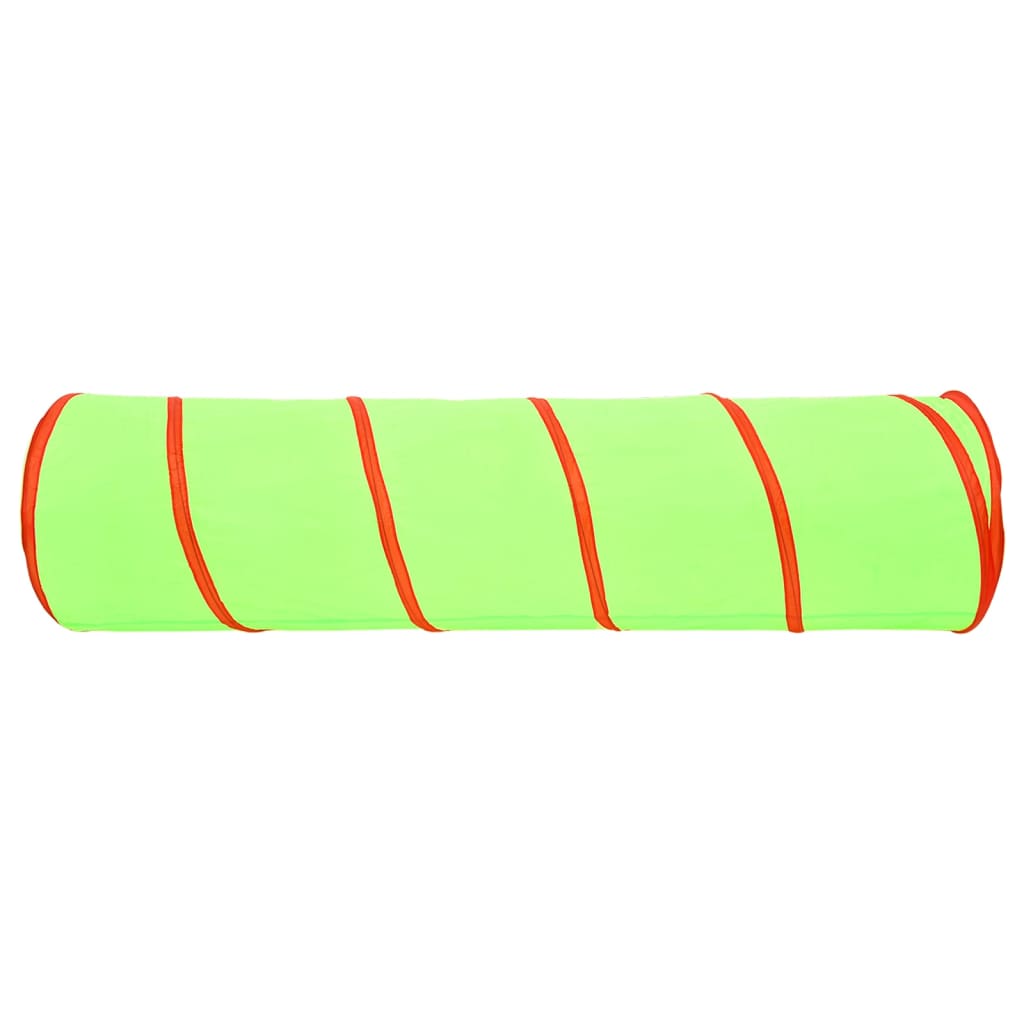 vidaXL Tunnel de jeu pour enfants avec 250 balles Vert 175cm Polyester