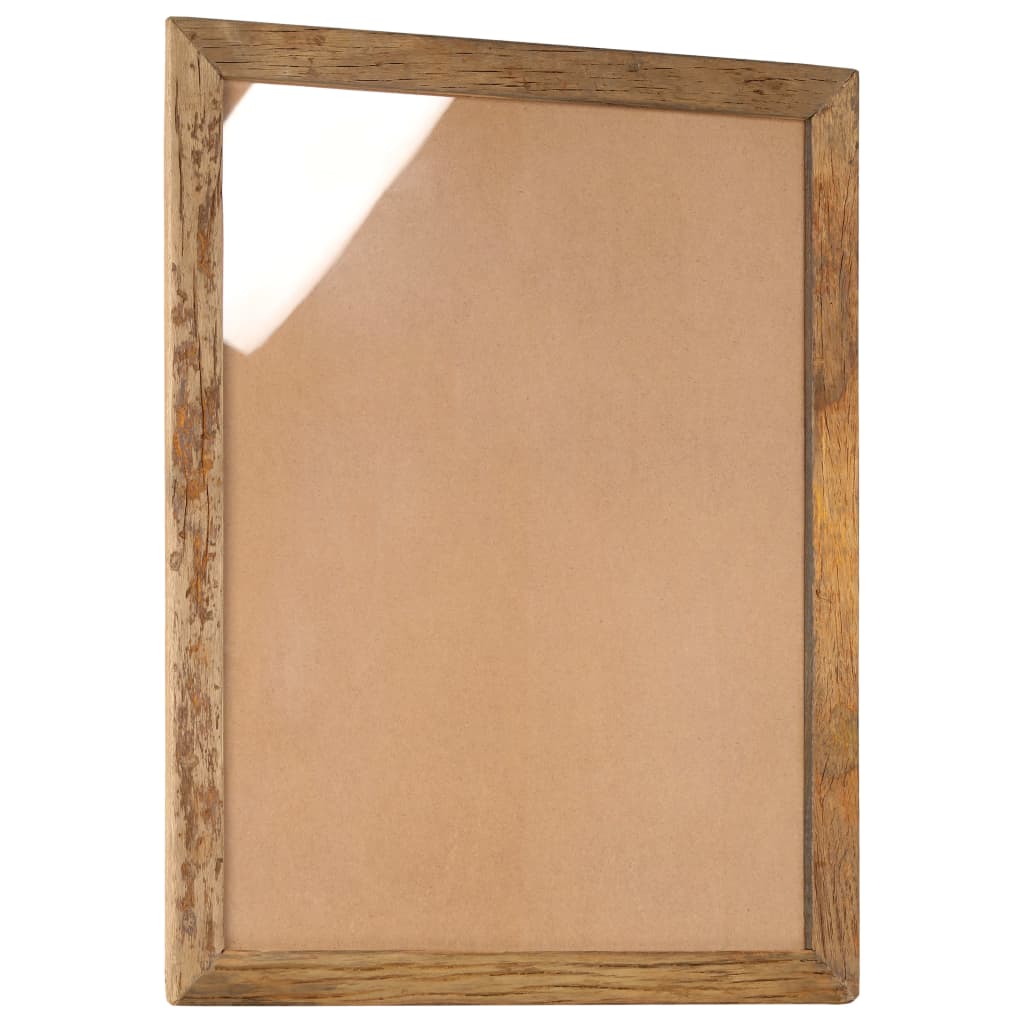 vidaXL Cadres photo 2 pcs 90x70cm Bois de récupération solide et verre