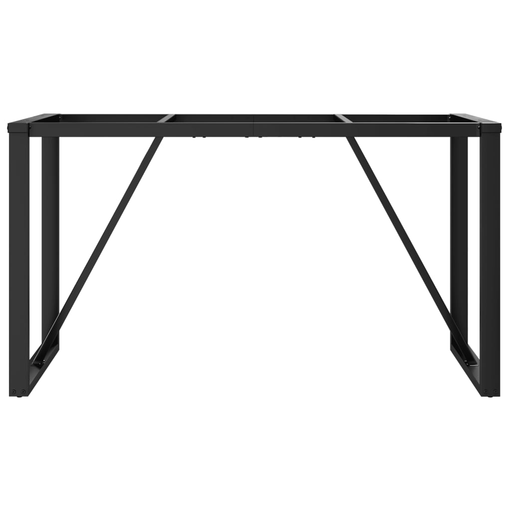 vidaXL Pieds de table à manger cadre en O 140x60x73 cm fonte