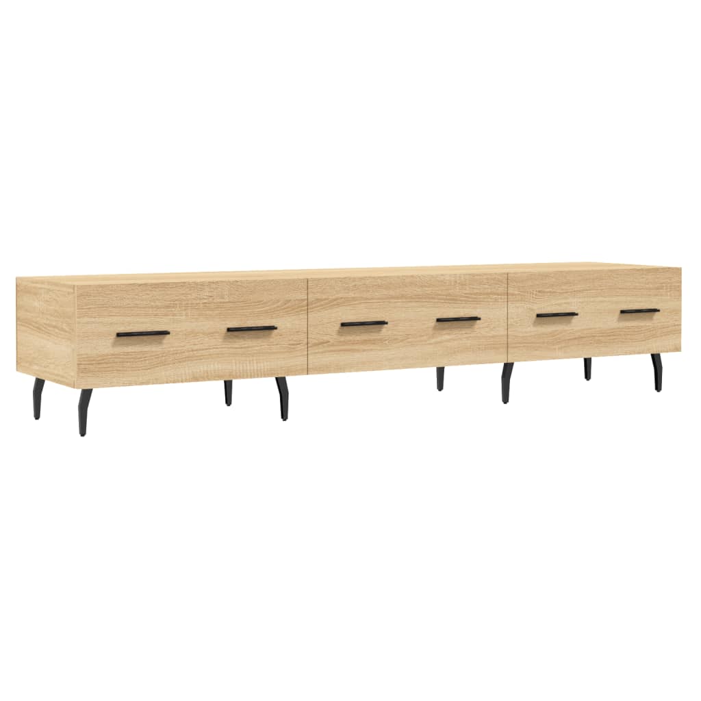 vidaXL Meuble TV chêne sonoma 150x36x30 cm bois d'ingénierie