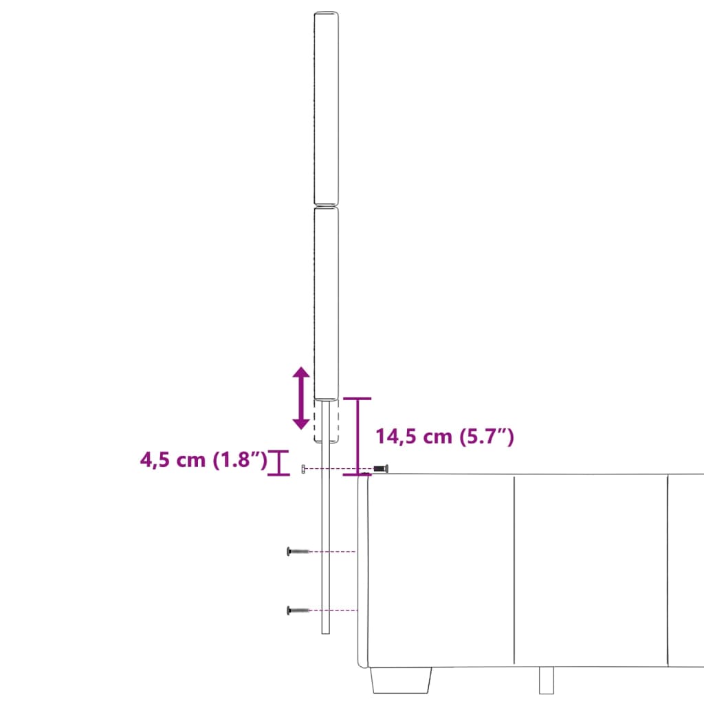 vidaXL Sommier à lattes de lit avec matelas Noir 120x200 cm Tissu