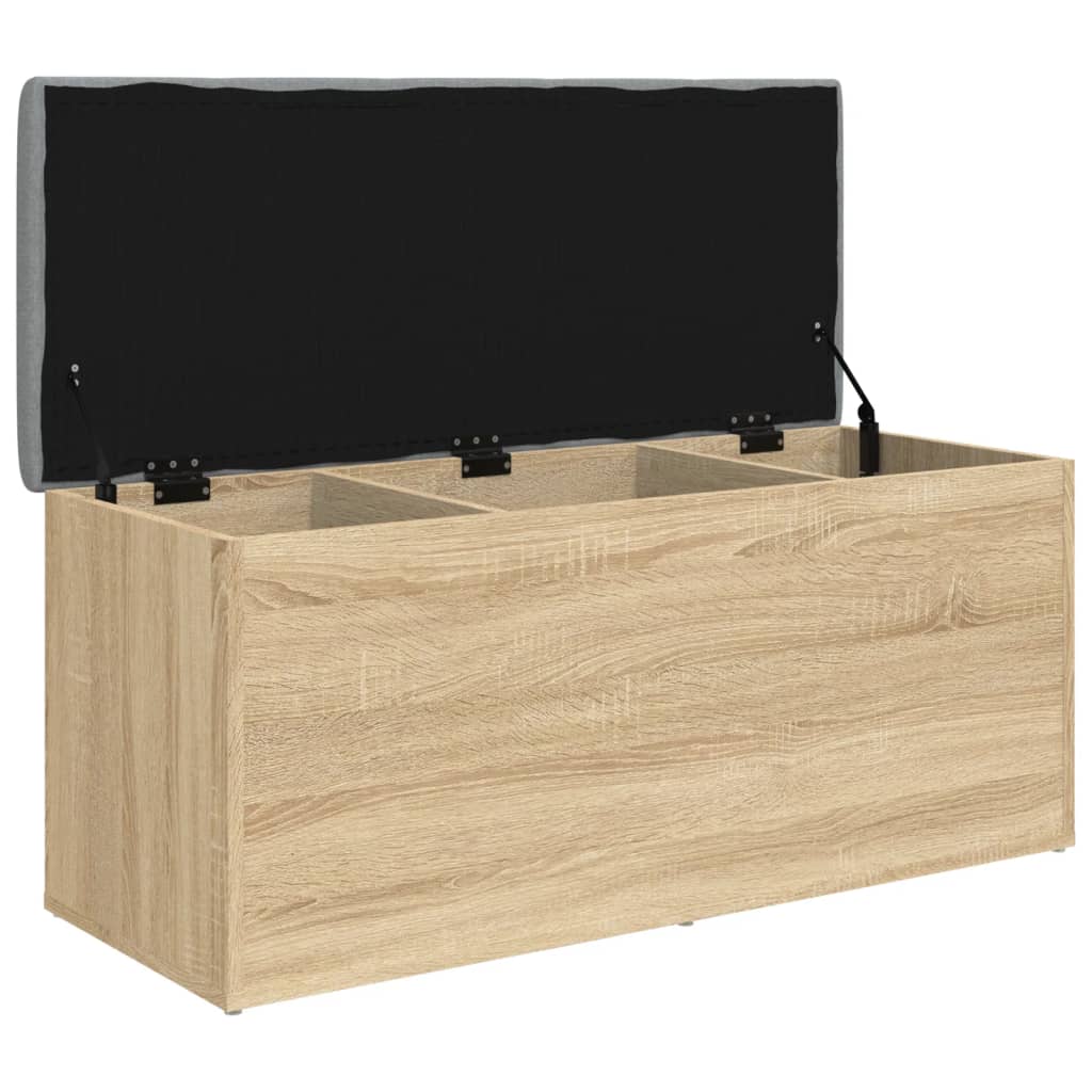 vidaXL Banc de rangement chêne sonoma 102x42x45 cm bois d'ingénierie