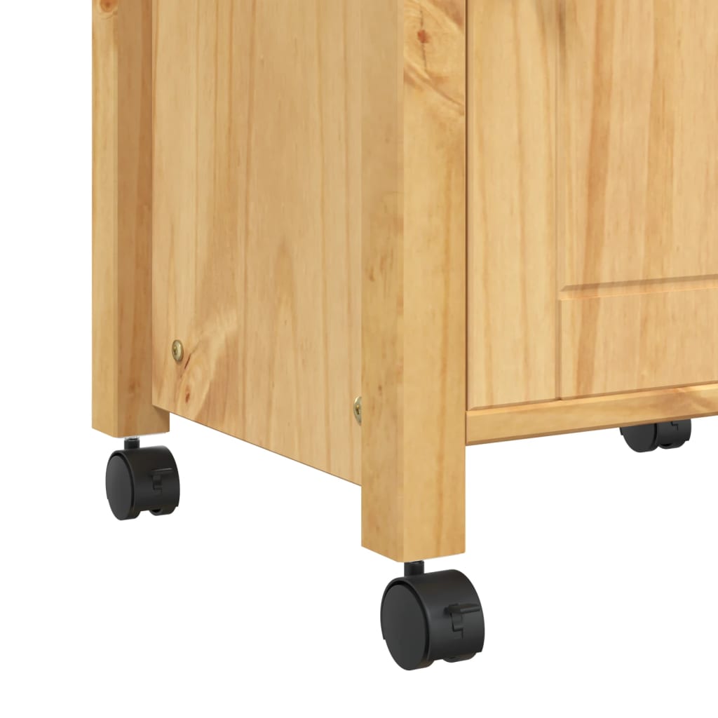 vidaXL Chariot de cuisine MONZA 48x40x90 cm bois massif de pin