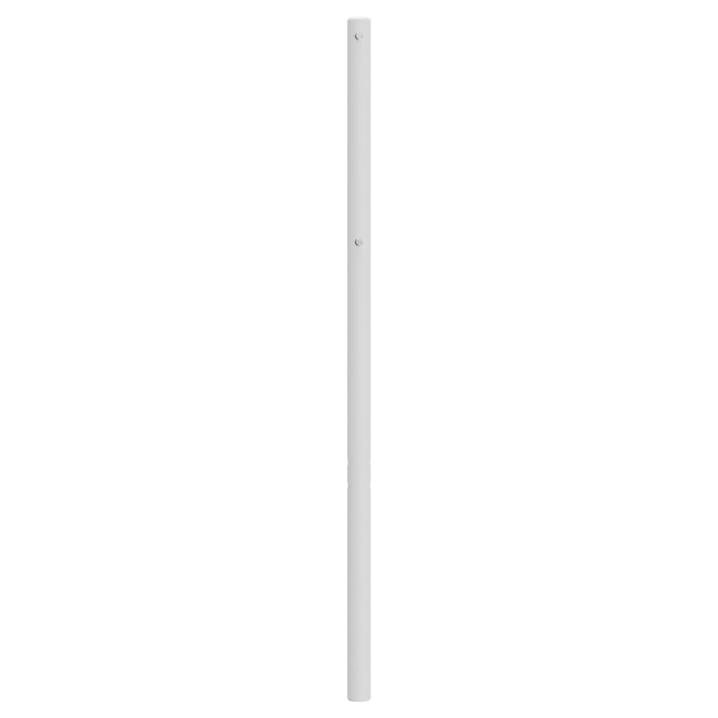 vidaXL Tête de lit métal blanc 135 cm