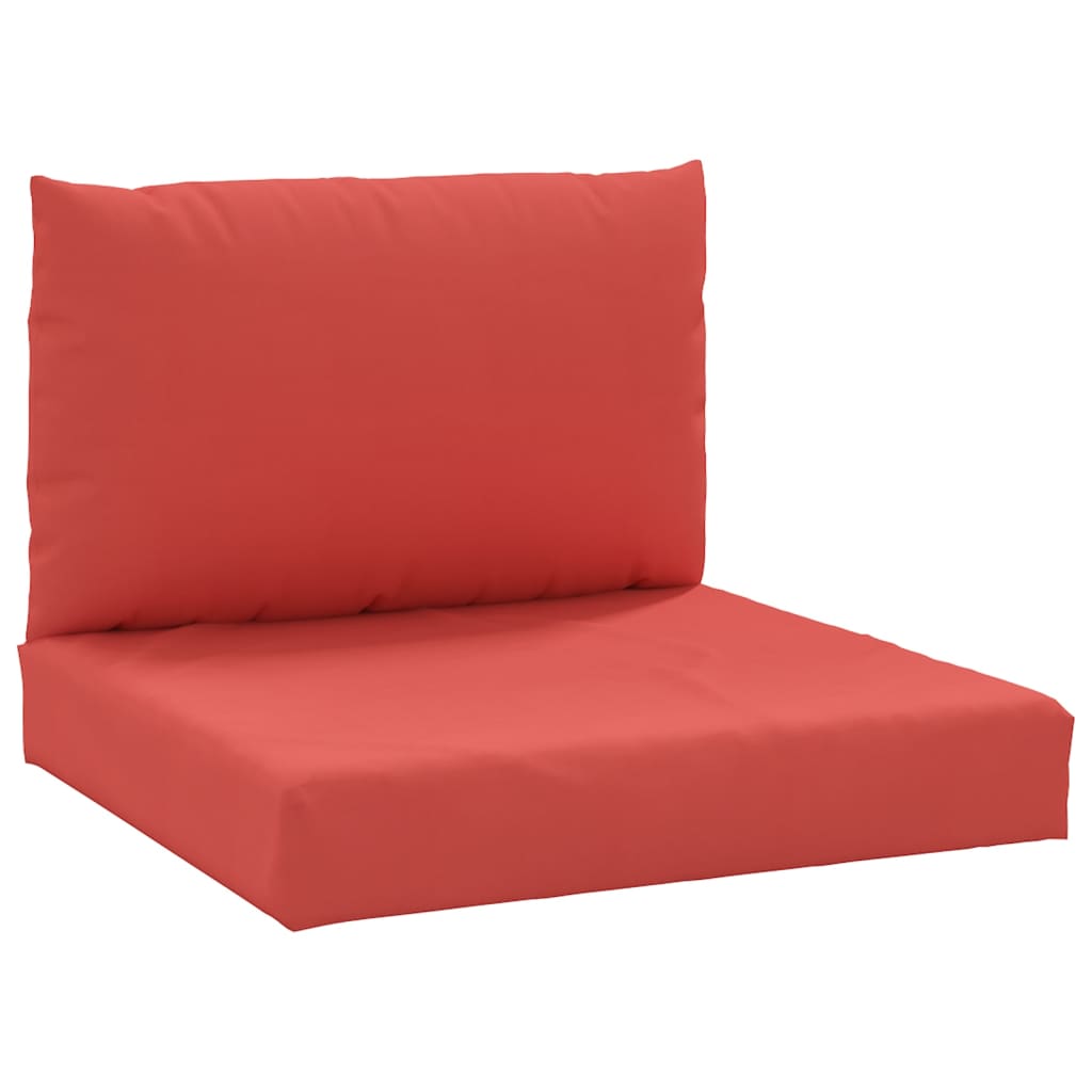 vidaXL Coussins de palette lot de 2 rouge tissu oxford