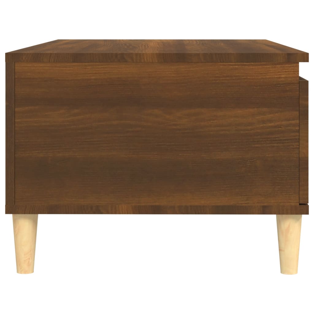 vidaXL Table basse Chêne marron 90x50x36,5 cm Bois d'ingénierie