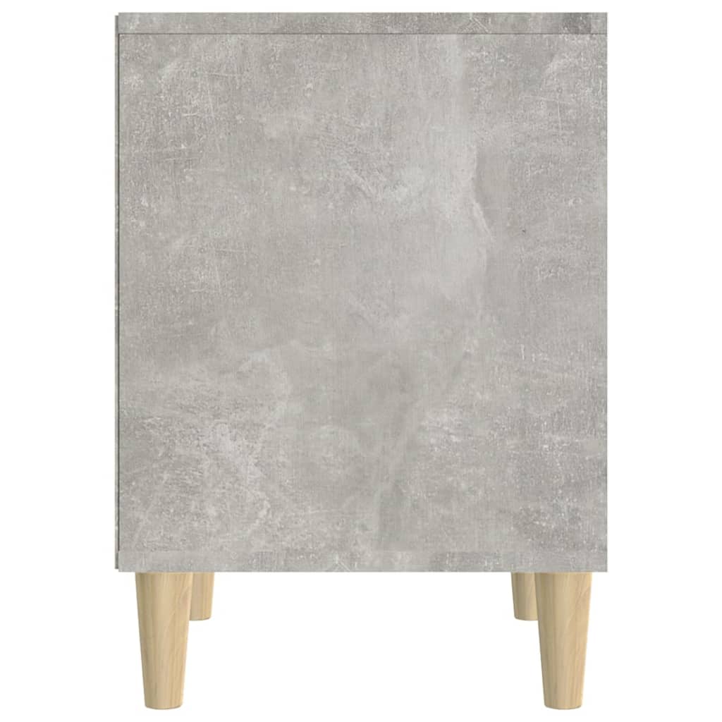 vidaXL Tables de chevet 2 pcs Gris béton 40x35x50 cm