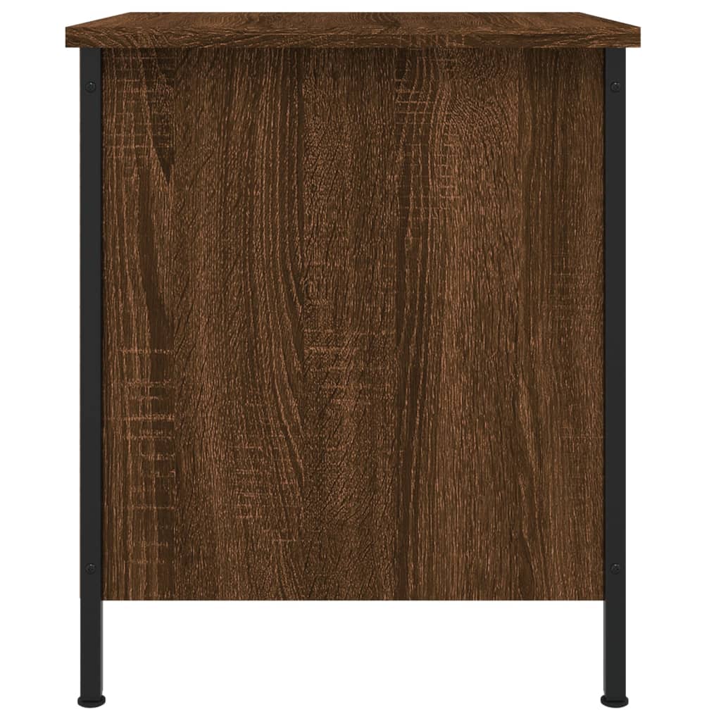 vidaXL Table de chevet chêne marron 40x42x50 cm bois d'ingénierie