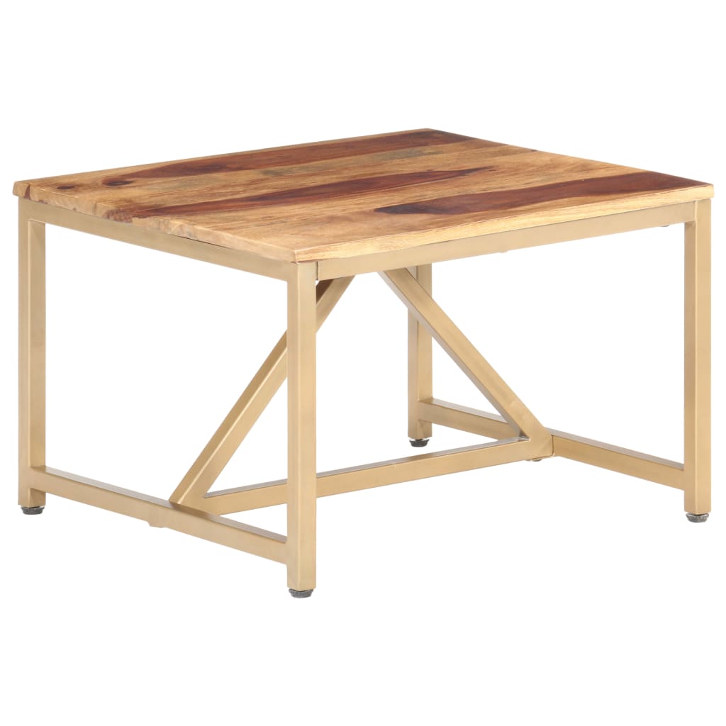 vidaXL Table d'appoint 60x60x40 cm Bois massif